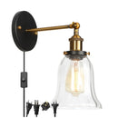 GobekUsa LED Glass Wall Lamp Industrial Stair Light Fixture for Home Decor