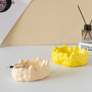 "GobekUsa Ceramic Bubble Clouds Ashtray for Home & Office Smoking Accessories"