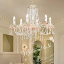 GobekUsa Crystal Chandelier: Elegant French Light Luxury Candle Design for Romantic Living and Dining Rooms