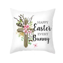 GobekUsa Easter Egg Bunny Flower Birds Sofa Pillow Cover