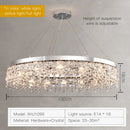 GobekUsa Crystal Chandelier: Modern Nordic LED Living Room Lamp