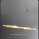 GobekUsa Gold Steel LED Pendant Lights - Luxury Dimmable Suspend Lamp