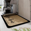 GobekUsa Coffee Mat: Absorbent Dish Drying Mat for Kitchen Counter, Bar, Coffee Machine
