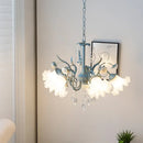 GobekUsa Crystal Flower Chandelier: Luxury LED French Style for Home, Hotel, or Shop