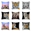 GobekUsa Brave Tiger Pattern Print Pillowcase, Super Peach Skin Cushion Cover
