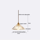 GobekUsa Japanese Style LED Pendant Lamp Copper Glass Hanging Light Fixtures