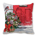 GobekUsa Christmas Short Plush Pillowcase 45x45cm Home Decor