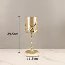 GobekUsa Golden Branches Candle Holders Metal Glass Candlestick Aroma Container