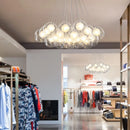 GobekUsa Glass Ball Bubble Chandelier: Nordic Modern Pendant Light for Living Room, Bedroom, Dining Table