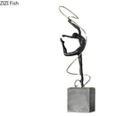 GobekUsa Gymnast Figures Statue Resin Sculpture Room Decor Abstract Athlete Aesthetics