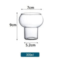 GobekUsa Glass Cocktail Cups Set, Pink Juice & Water Cup, Nordic Style Design