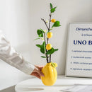 GobekUsa Lemon Flower Vase: Ceramic Vase for Home Decoration and Floral Arrangements