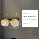 GobekUsa Crystal Wall Sconce | Modern Designer Copper Wall Lamp for Home Decor Lighting
