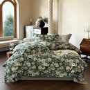 GobekUsa 1000TC Egyptian Cotton Floral Bedding Set: Duvet Cover, Flat/Fitted Sheet, Pillowcase