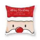 GobekUsa Christmas Santa Elk Pillowcase 45x45cm for Sofa Chair Decor