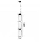 GobekUsa Heavy Glass Modern Chandelier Pendant Lamps for Living Room, Dining Room, and Store