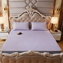 GobekUsa Cartoon Print Silky Mattress Set: 4-Layer Quilted Breathable Cushion