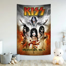 GobekUsa KISS Band Canvas Tapestry Wall Art Decor for Living Room & Bedroom