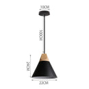 GobekUsa Black Aluminium Modern Pendant Light for Living Room Dining Table Decor