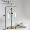 GobekUsa Glass Lampshade LED Table Lamp for Modern Bedroom Decor