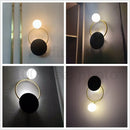 GobekUsa Glass Ball G4 Round Ring Wall Lamp - Nordic Sconces for Modern Indoor Lighting