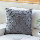 GobekUsa Cotton Diamond Cushion Cover in Mustard Orange Beige for Living Room Sofa Bed