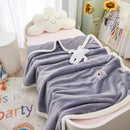 GobekUsa Kids Flannel Nap Blanket - Lightweight & Cozy Single Bed Cover