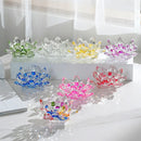 GobekUsa Crystal Lotus Candle Holder Aromatherapy Base Candelabros