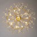GobekUsa Golden Branch Led Ceiling Chandelier Modern Living Room Pendant Lights