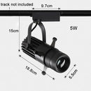 GobekUsa Adjustable LED Track Spotlights for Art Gallery Church Museum, Square Shape