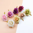 GobekUsa Artificial Silk Roses Head Set for Wedding Home Decor DIY Wreath & Christmas