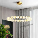 GobekUsa Glass Ball LED Chandelier Pendant for Living Room & Bedroom