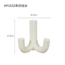 GobekUsa Elegant White Ceramic Candlestick Holder for Home Decor and Dining Table