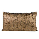 GobekUsa Luxe Gold Foil Fabric Texture Waist Cushion Cover 30x50cm