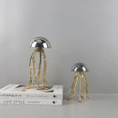 GobekUsa Crystal Jellyfish Sculpture - Marine Organism Figurine for Home Decor