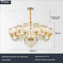 GobekUsa Crystal Chandelier: Luxury Nordic Home Lamps for Living Room, Bedroom, Dining & Study