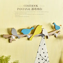 GobekUsa Birds Coat Rack: Creative Wooden Hook Rail for Home Decor
