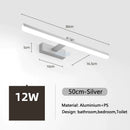 GobekUsa LED Bathroom Vanity Light Gold Silver Black 40-90cm 220V