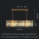 GobekUsa Luxe E14 LED Crystal Pendant Chandelier: Elegant Dining Room Lighting