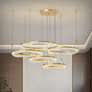 GobekUsa LED Ring Pendant Chandelier for Living Room Bedroom and Dining Room