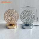 GobekUsa Crystal Table Lamp: Modern Desktop E27 LED Desk Lamp for Parlor, Bed Room, Bedside Cabinet