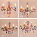 GobekUsa Crystal Chandelier Girl Baby Bedroom Lamp Nordic Princess Room Lighting