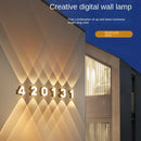 GobekUsa LED Up Down Digital Wall Light for Shop Store Porch Advertising
