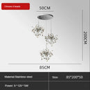 GobekUsa Leaf Sequin Ceiling Chandelier for Modern Living Room, Restaurant, Bar, or Dining Table