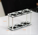 GobekUsa Acrylic Coffee Bar Utensil Rack & Powder Press Set