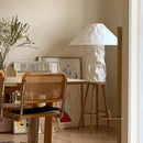GobekUsa Japanese Paper Floor Lamp: Nordic Design Wabi Sabi LED Table Lamp for Bedroom, Living Room