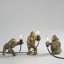 GobekUsa King Kong Gorilla Resin Table Lamp Night Light for Baby's Bedroom