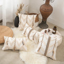 GobekUsa Beige Crochet Tufted Pillow Cover: Nordic Style Home Decor Cushion