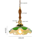 GobekUsa Green Glass LED Pendant Light for Home, Restaurant, Bar, and Loft Style Decor.