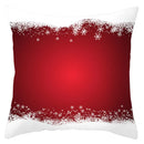 GobekUsa Christmas Santa Claus Snowflake Pillow Cover 18x18inch